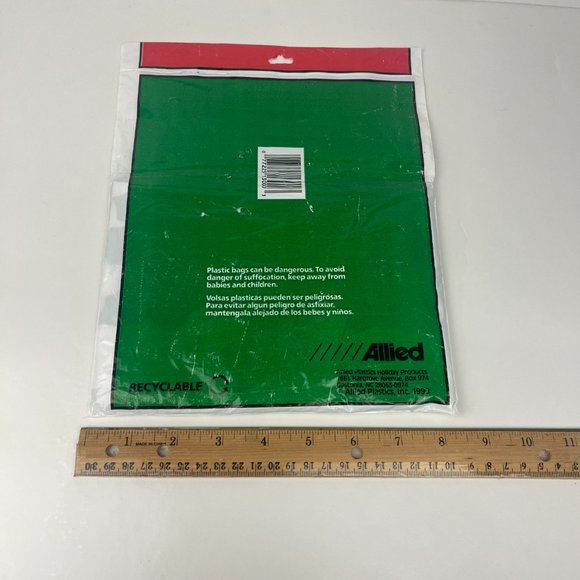 Vtg Allied Merry Christmas Mailbox Cover Plastic Holiday Decor Collection Prop - Picture 9 of 9